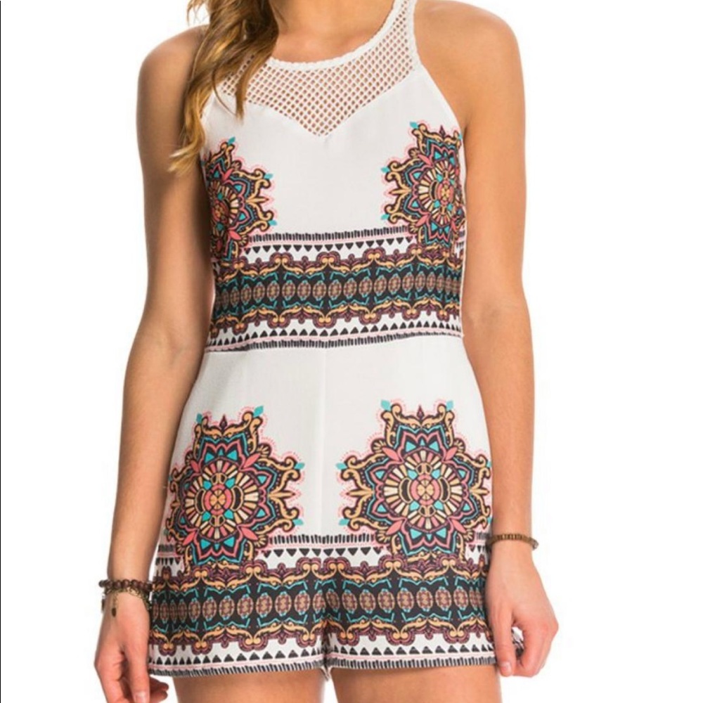 MinkPink cut out romper